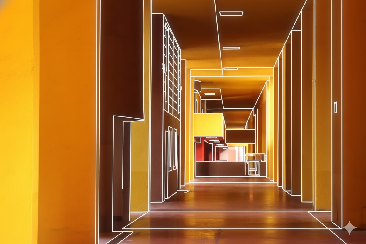 Shapes and forms of Condominio Monte Amiata